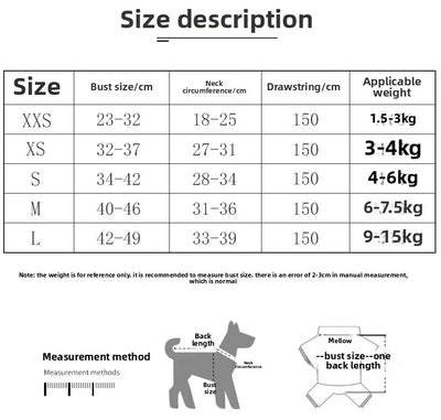 Vest-style Pet Chest Strap, Reflective and Breathable Dog Leash, Small and Medium-sized Cat Leash, Anti-lost