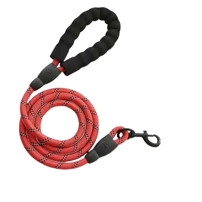 Reflective Comfortable Padded Handle - Double Heavy Duty Traction Rope For Strong Dogs Enhance Safety And Control PawPrint Treasures