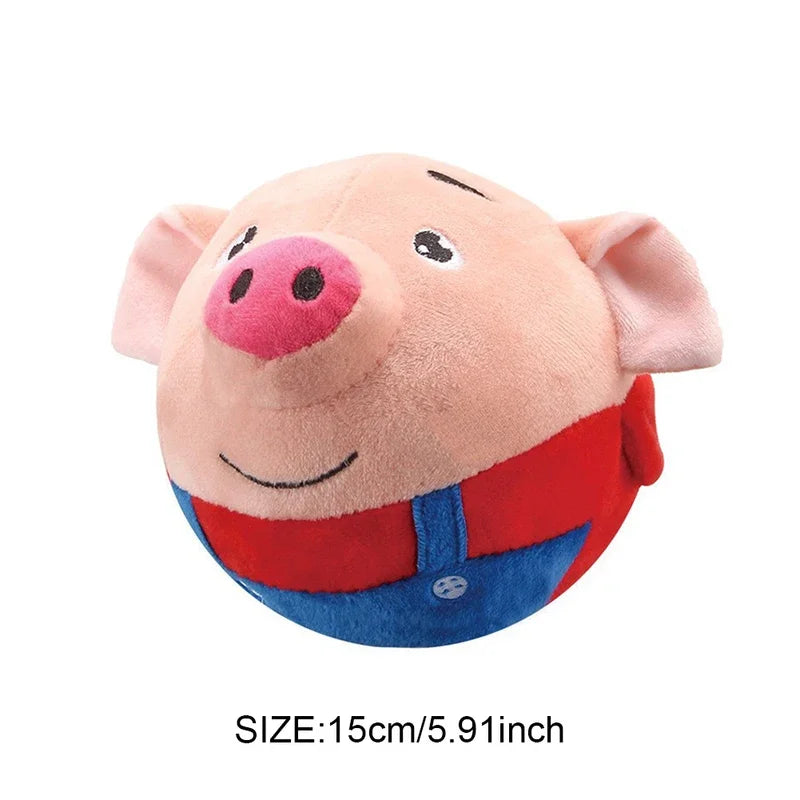 Interactive Plush Bouncing Ball Toy for Dogs