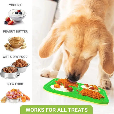 Pet Lick Silicone Mat Dogs Pet Slow Food Plate for Dog Bathing Distraction Silicone Dog Sucker Food Training Dog Feeder Supplies