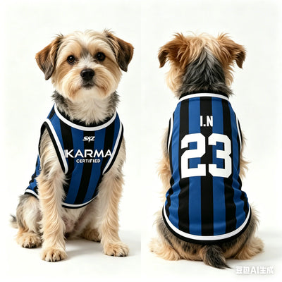 1pc SKZ Karma Dog Jersey Breathable Pet Tank Top Summer Sporty Apparel for Dogs Puppy Vest for Walking Outdoor Cute Pet Clothes
