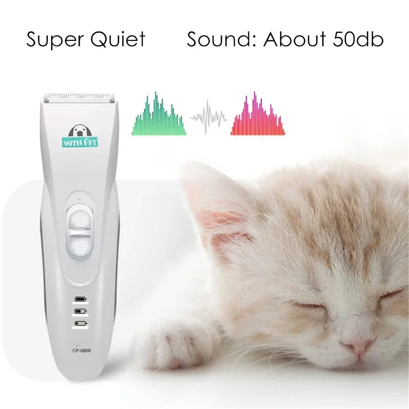Electrical Pet Dog Hair Trimmers Professional Clippers Grooming Tool Rechargeable Cat Shavers Hair Cutter Dog Haircut CP6800