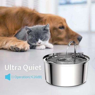 Automatic Cat Water Fountain,Intelligent Pet Water Dispenser With Filter,Drinking Fountain For Cats Dogs,Ultra Quiet Water Pump