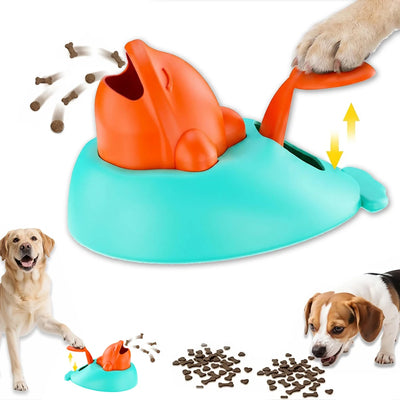 Interactive Pet Feeder Toy for Dogs Cats Slow Eating Puzzle Feeder with Whale Design Anxiety Relief IQ Training Treat Dispenser
