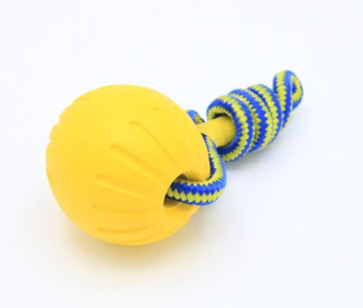 Pet Ball Toy without Rope Interactive Dog Training Chew Tooth Cleaning Indestructible Healthy Solid Core EVA Durable Elastic Toy