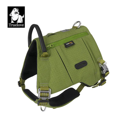 Truelove Dog Backpack Pet Harness Manufacturer Adjustable Tactical Handle Full Body Dog Vest for Hiking Training Outdoor TLB2251