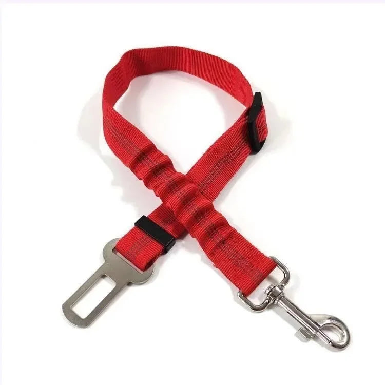 Elastic Nylon Dog Seat Belt for Small Large Dogs Adjustable Reflective Durable Lead Puppy Travel Car Safety Rope Dog Harness