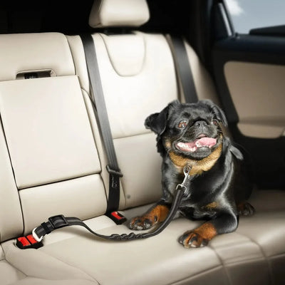 Elastic Nylon Dog Seat Belt for Small Large Dogs Adjustable Reflective Durable Lead Puppy Travel Car Safety Rope Dog Harness
