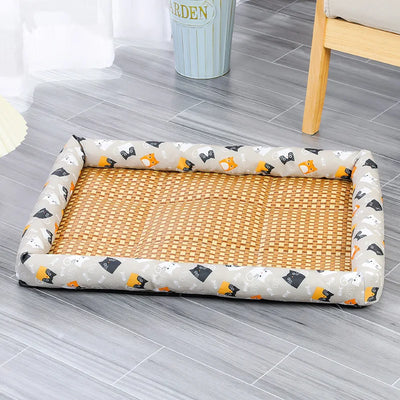 Summer Pet Bed Cat Sleeping Mat Sofa Bed Cooling Mat for Small Dog Cats Comfortable Wear-Resistant Pads Pet Supplies