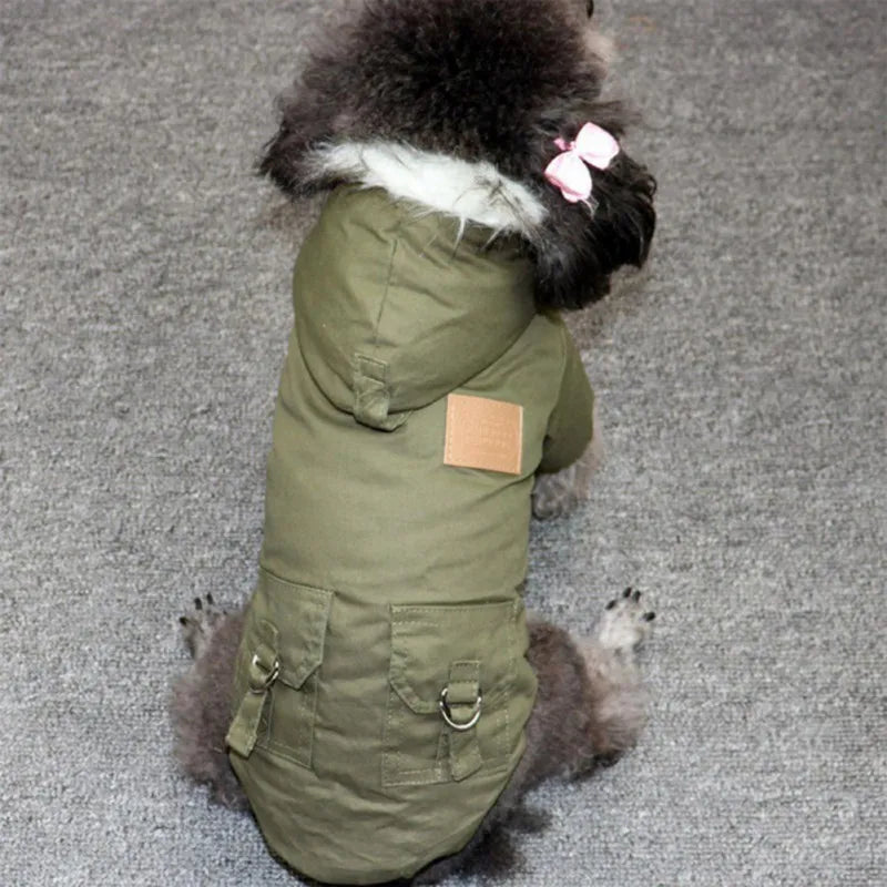 Winter Pet Dog Clothes Puppy Dog Coat Jacket For Small Medium Dogs Thicken Warm Chihuahua Yorkies Hoodie Jacket Pets Clothing