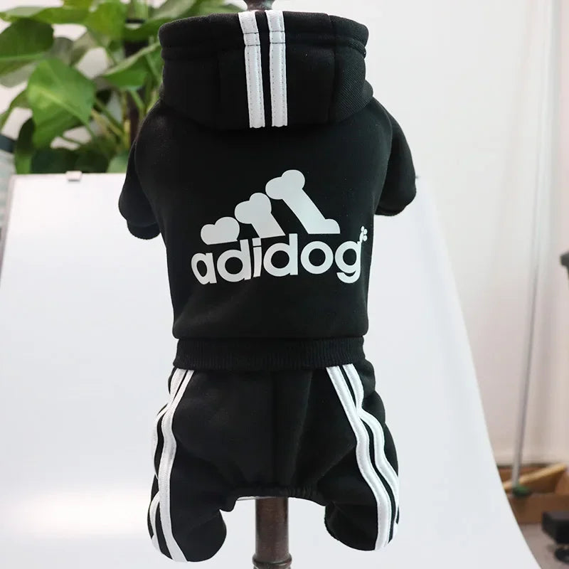 Winter Clothes for Small Dogs Sport Dog Hoodie Fleece Overalls for Small Breeds Dogs Sport Puppy Sweatshirt 4 Legs Dog Jumpsuit
