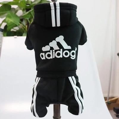 Winter Clothes for Small Dogs Sport Dog Hoodie Fleece Overalls for Small Breeds Dogs Sport Puppy Sweatshirt 4 Legs Dog Jumpsuit