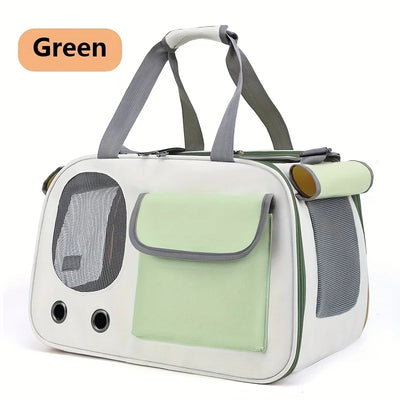 Portable Pet Carrier Cat Bag For Cats And Dogs Ideal For Travel And Outdoor Activities Suitable For Cats And Small Dogs