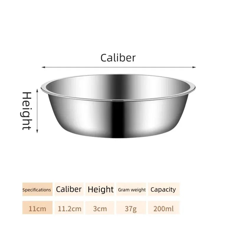 Metal Dog Cat Stainless Steel Pet Bowl Food Drinking Bowl for Small Medium Big Dogs GWSWS01