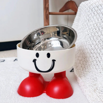 Elevated Dog Bowl Double Layer - Non-Slip Pet Food Water Bowl, Adjustable Height Raised Feeder for Dogs Cats,
