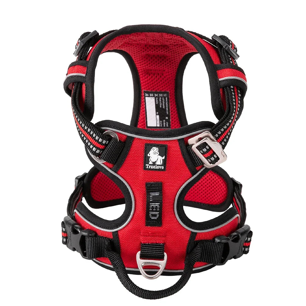 TRUE LOVE TLH5654 No Pull Dog Harness Nylon Reflective Adjustable Step-in Comfortable Pet Harness