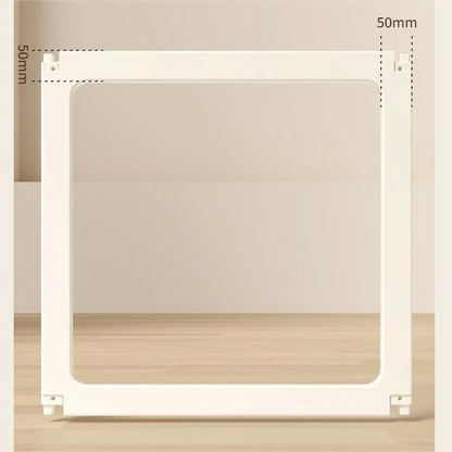 Small Pet Dog Cage Full Transparent Acrylic Indoor Home Security Fence Safe for Cats and Dogs PawPrint Treasures