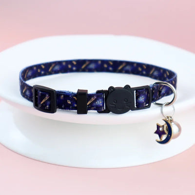 Boho Ethnic Cat Collar Adjustable Cat Collar with Bells and Delicate Pendants Loss Prevention Pet Collar for Kittens and Puppies