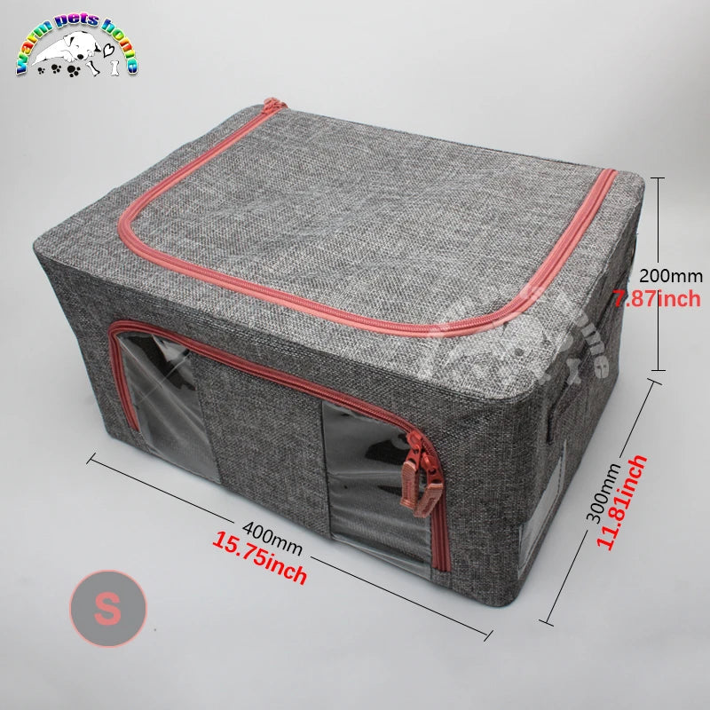 Pet Oxygen Cage for Puppy Kitten Turtle Lizard Bird Atomization Cages Linen Foldable Box Veterinary Equipment PawPrint Treasures