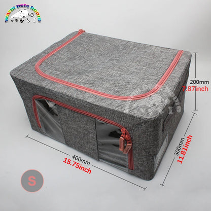 Pet Oxygen Cage for Puppy Kitten Turtle Lizard Bird Atomization Cages Linen Foldable Box Veterinary Equipment PawPrint Treasures