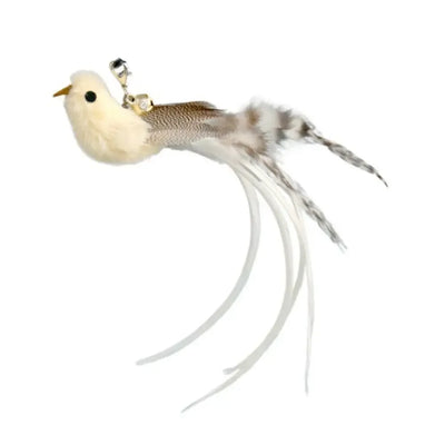 Funny Simulation Feather da Bird Cat Toy Interactive Sucker Kitten Toy Playing Teaser Wand Replacement Head Toy Pet Supplies