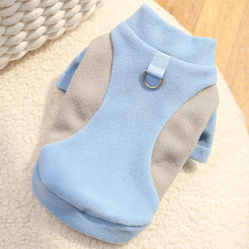 Winter Warm Dog Clothes for Small Dogs Fashion Dog Hoodies Cute Solid Puppy Sweatshirt Soft Cat Pullovers Chihuahua Pet Hoodies
