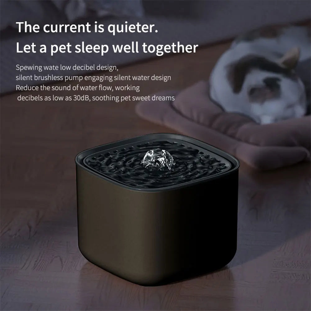 New Cat Water Fountain Ultra Quiet 3L Large Capacity Pet Auto Drinking Dispenser for Cats Dogs Inside Detachable Easy to Clean