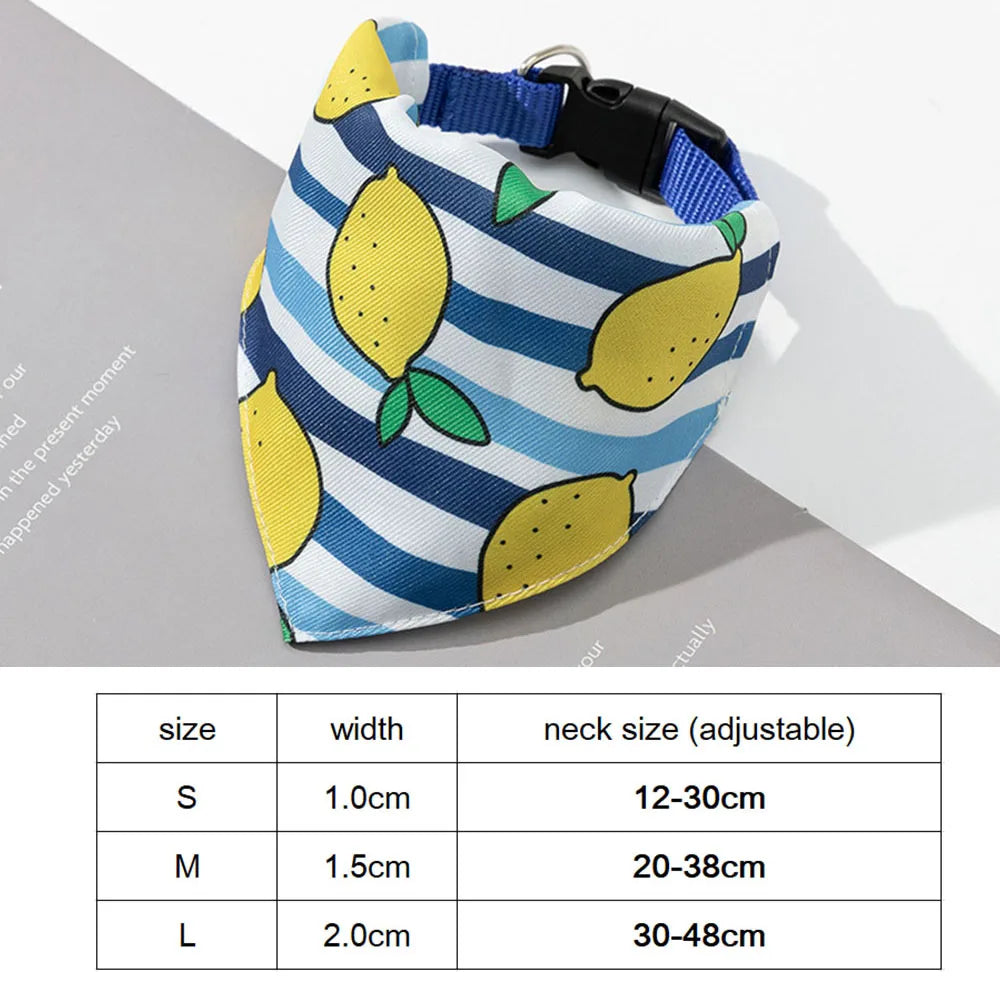 Dog Bandana Collar Scarf for Puppy & Cat Small Medium Large Dogs Adjustable Collars Pet Handkerchief Bibs Dress-up Accessories
