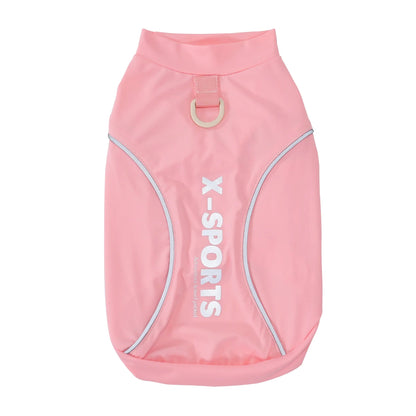 Pet Dog Shirt Summer Clothes for Small Medium Dogs Clothing Polyester Reflective Sports T-shirt Tank Top Puppy Cat Vest Yorkie PawPrint Treasures