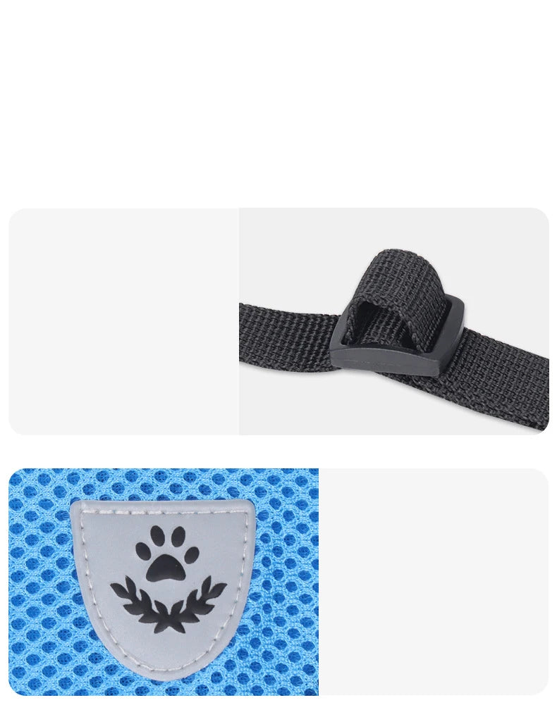 Small Dog Harness and Leash Set Summer Puppy Breathable Mesh Reflective Cat No Pull  Dog Reflective  Adjustable Pet Vest Style