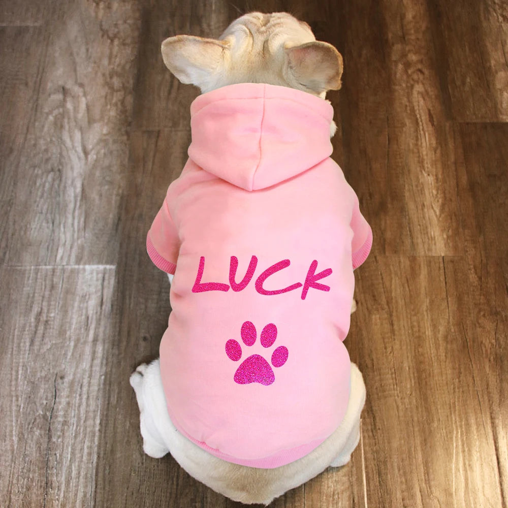 Custom Pet Dog Clothes, Puppy Hoodies, Warm Coat for Large Dogs, Jacket, Sweater, French Bulldog Clothing, Autumn, Winter PawPrint Treasures