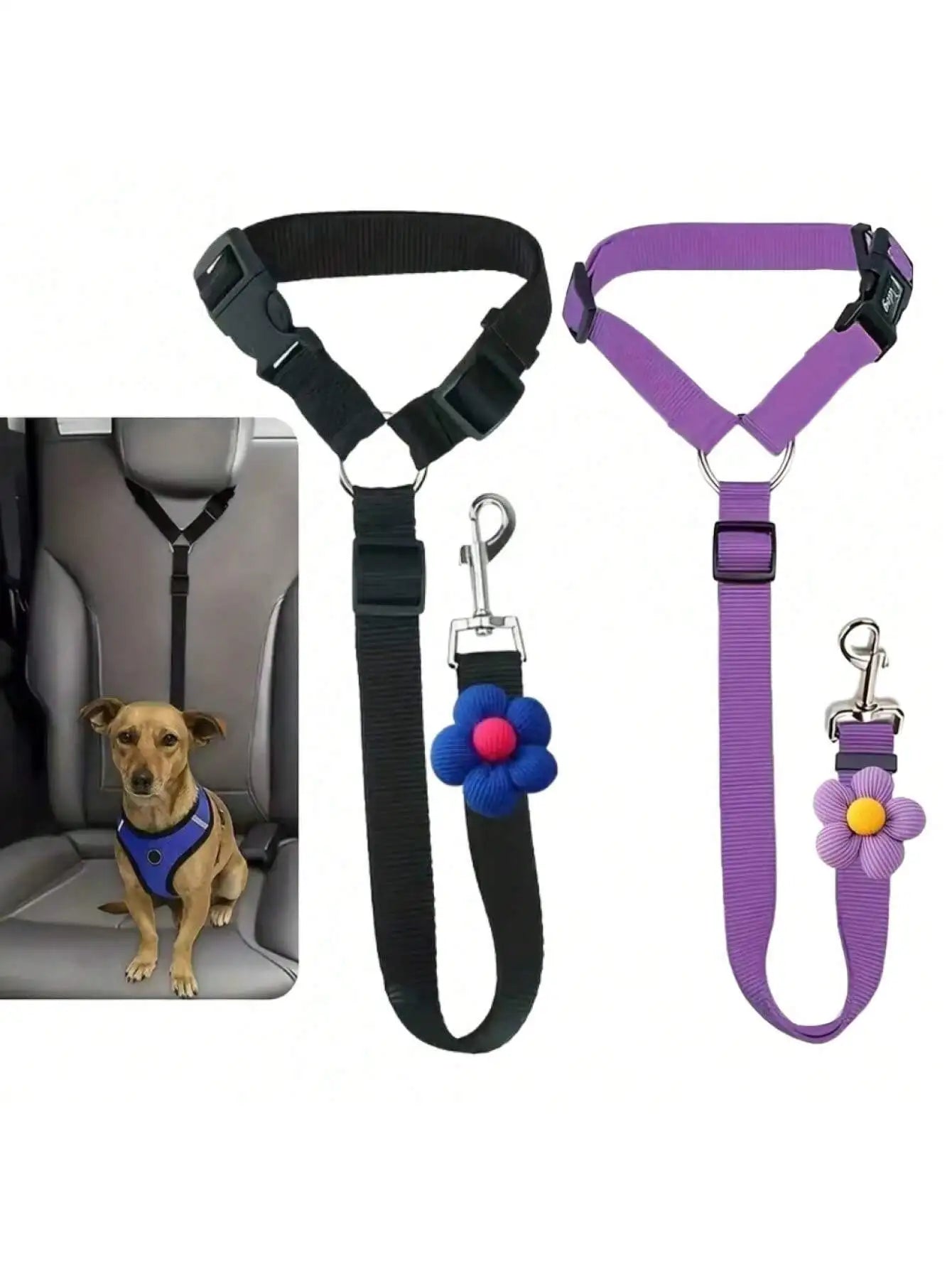 Dog Seat Belt for Vehicle Secure, Pet Car Tether Safety Leash for Dogs In Vehicles, Dog Seatbelt Tether, Christmas Gift