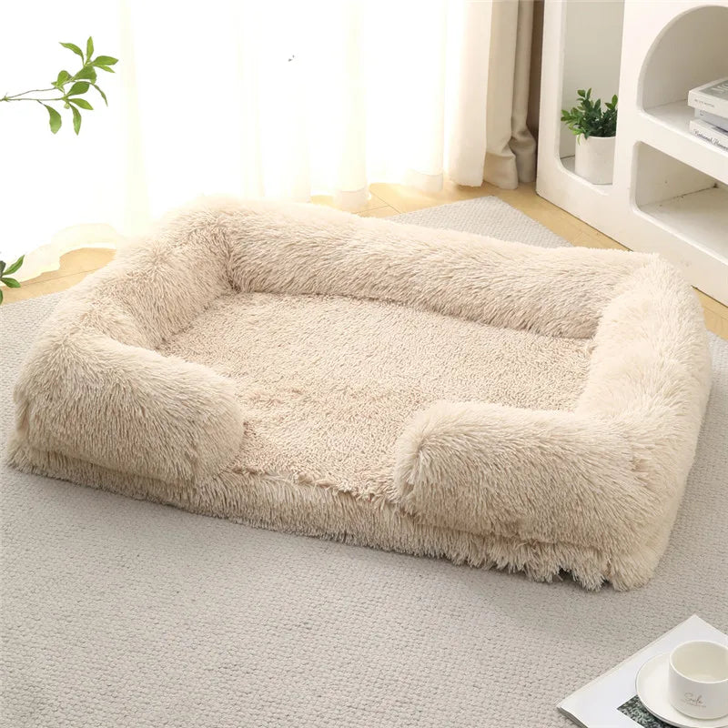 Luxury Winter Warm Large Dog Sofa Bed Dog Kneel Cat Mats House Cushion Pet Sleeping Sofa Beds Mat for Large and Small Dog PawPrint Treasures