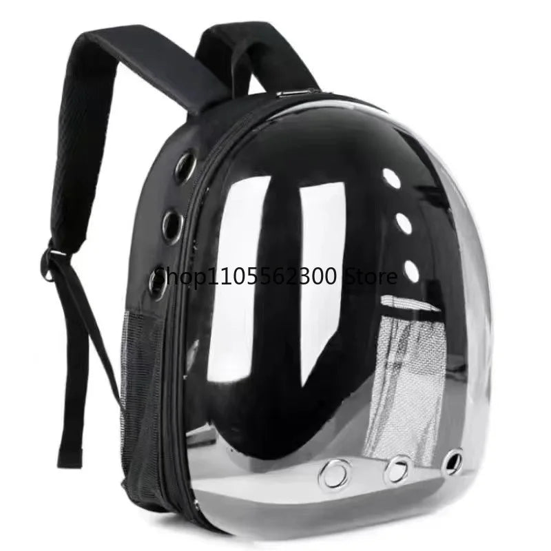 Portable Cat Backpack for Outdoors Breathable Pet Carrier Double Shoulder Dog And Cat Bookbag Space Design Cat Supplies