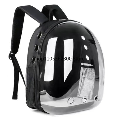 Portable Cat Backpack for Outdoors Breathable Pet Carrier Double Shoulder Dog And Cat Bookbag Space Design Cat Supplies