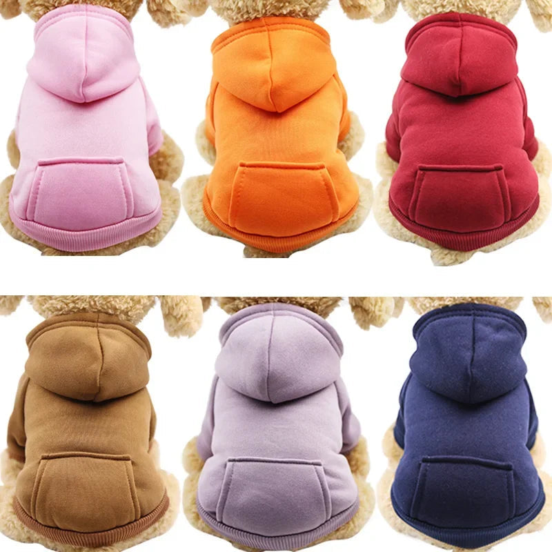 Pet Dog Clothes For Small Dogs Clothing Warm Clothing for Dogs Coat Puppy Outfit Pet Clothes for Large Dog Hoodies Chihuahua PawPrint Treasures