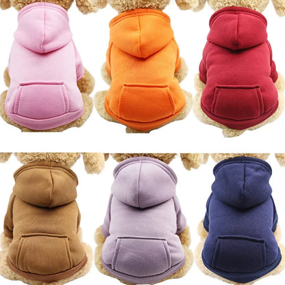 Pet Dog Clothes For Small Dogs Clothing Warm Clothing for Dogs Coat Puppy Outfit Pet Clothes for Large Dog Hoodies Chihuahua PawPrint Treasures