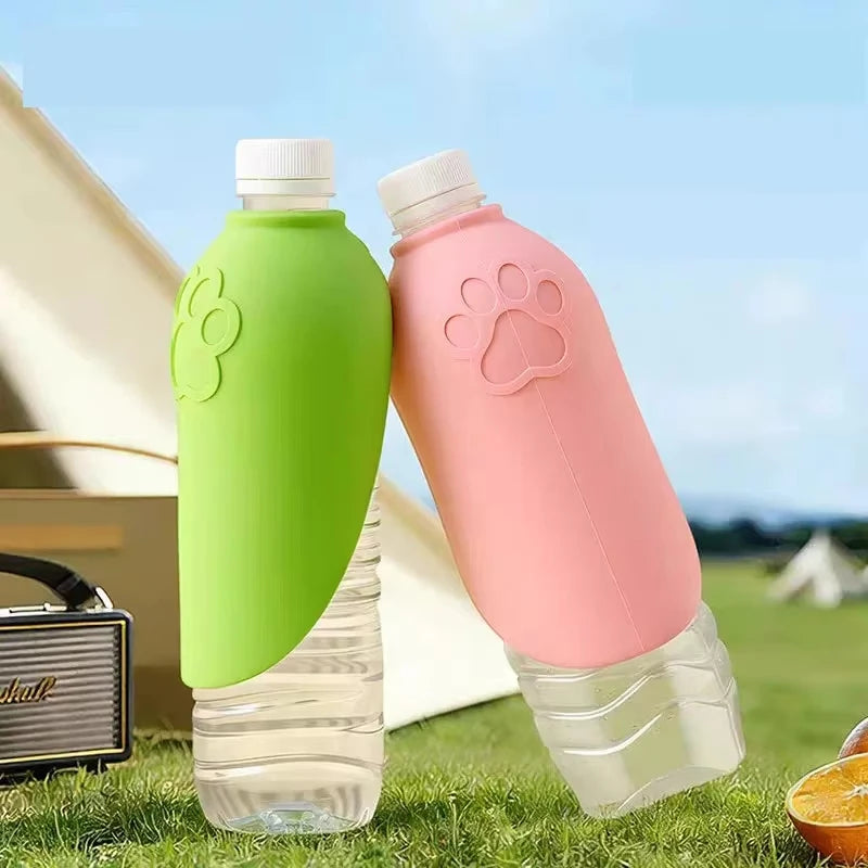Portable Dog Water Bottle Leakproof Travel Water Dispenser Outdoor Drinking Cup Puppy Cat Pet Feeder Silicone Bowl Pet Supplies