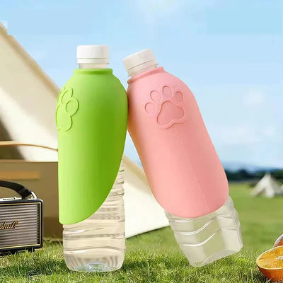 Portable Dog Water Bottle Leakproof Travel Water Dispenser Outdoor Drinking Cup Puppy Cat Pet Feeder Silicone Bowl Pet Supplies