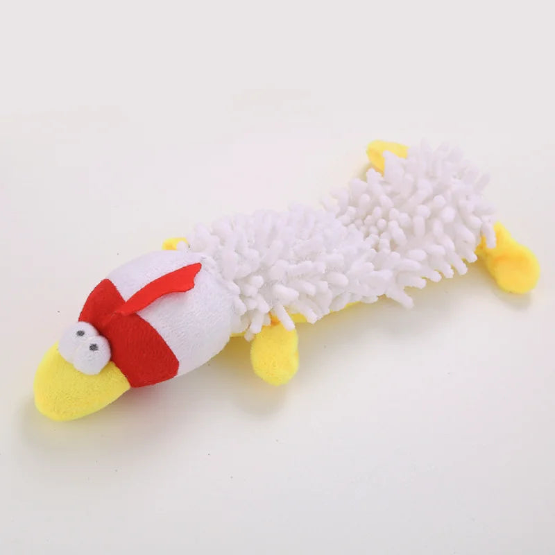 New Plush Squeaky Puppy Chew Toys Interactive Teething Training Dog Toys for Small Dogs Cute Donkey Design