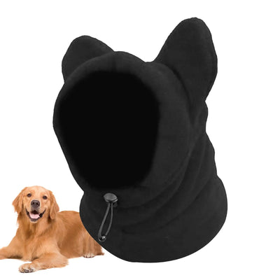 Warm Dog Hat Pet Hood with Ear Muff Warm hat soft walking ears headband Dog Warm Hat for Cold Weather Camping Outdoors