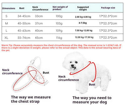 Dog Harness Collar Accessories Small Pet Neck Belt Lead Leash for Small  Dogs Collars  Breast Strap Puppy Adjustable Walking