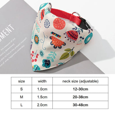 Dog Bandana Collar Scarf for Puppy & Cat Small Medium Large Dogs Adjustable Collars Pet Handkerchief Bibs Dress-up Accessories