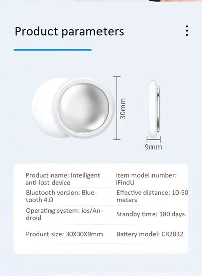 Mini GPS Tracker System For FindMy App Airtag Smart Bluetooth Locator Child Finder Bag Anti-Loss Pet Collar With Tracker