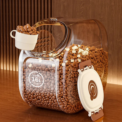 Large Capacity Pet Food Storage Tank Cat Dog Food Storage Bucket Thickened Sealed Moisture-proof Organizer Insectproof Container