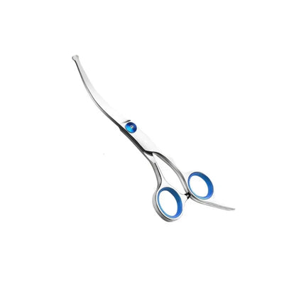 Pet Safe Grooming Scissors – Ambidextrous Stainless Steel Dog Shears with Round Head for Precise Trimming
