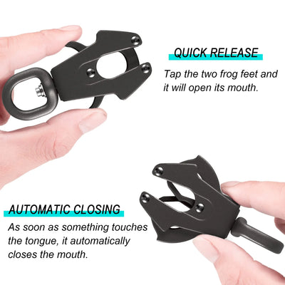 Heavy Duty Polyamide Training Dog Leash with Reflective Stripes - Tactical Frog Quick Release Clip, Locking Mechanism for Small,