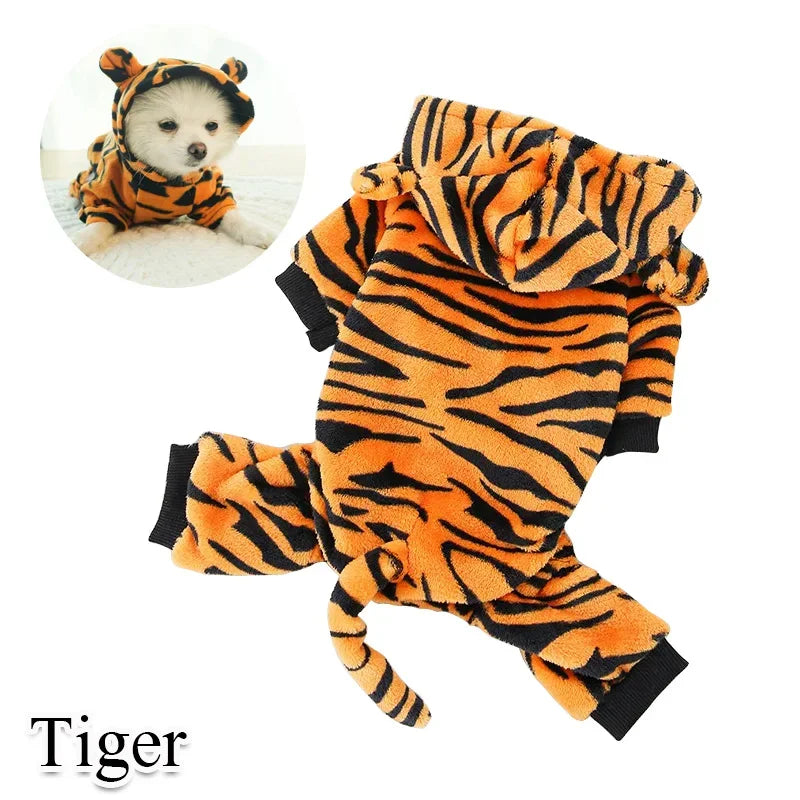Coral Fleece Cosplay Costume for Pet  Clothing for Small Dogs Puppy Cats Clothes Chihuahua Yorkshire Costume Coat PawPrint Treasures