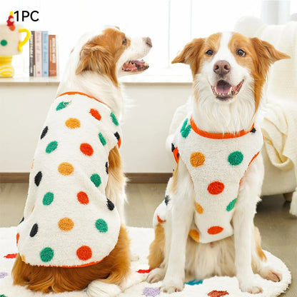 M-7XL Pet Warm Flannel Clothes Winter Dog Cat Coat Pet Clothes 5-35kg Bichon French Bulldog Clothes Pajamas PawPrint Treasures