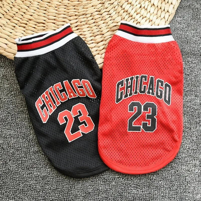 Dog Basketball Jersey Summer Pet Clothes Mesh Breathable Sport Vest Puppy T Shirt Cat Dog Costume For Small Medium Dogs Cats